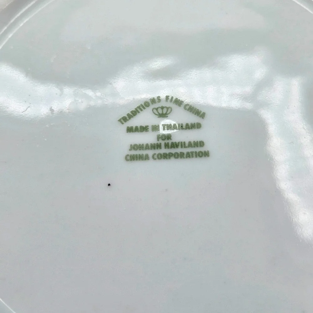 Johann Haviland Bavaria Germany BLUE GARLAND BREAD/DESSERT Plates 6